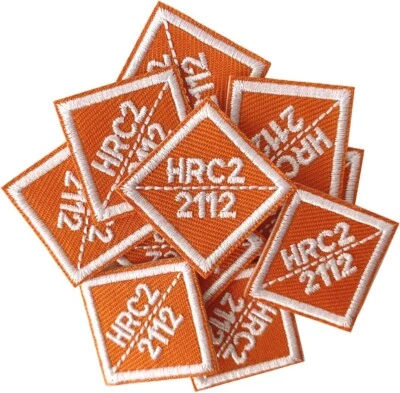 10  HRC2 2112  Replacement FR Patches Iron On Fire Retardant Pants Shirt Tag - Image 1 of 3