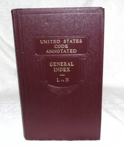 United States Code Annotated 1971 GENERAL INDEX L TO N - Imagen 1 de 5