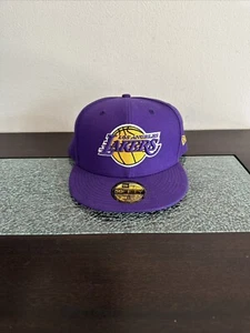 New Era Los Angeles Lakers Team Color 59Fifty Fitted Cap Hat Purple 70343349 S8 - Picture 1 of 5