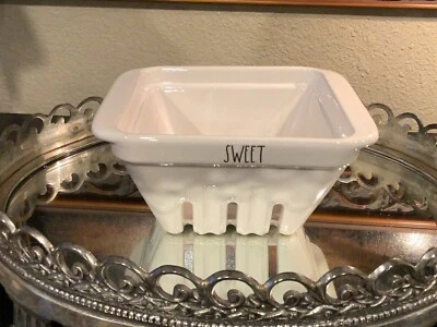 Rae Dunn by Magenta~Berry Basket~Ceramic~SWEET~Artisan~BLUE BERRIES Design~NICE - Image 1 of 4