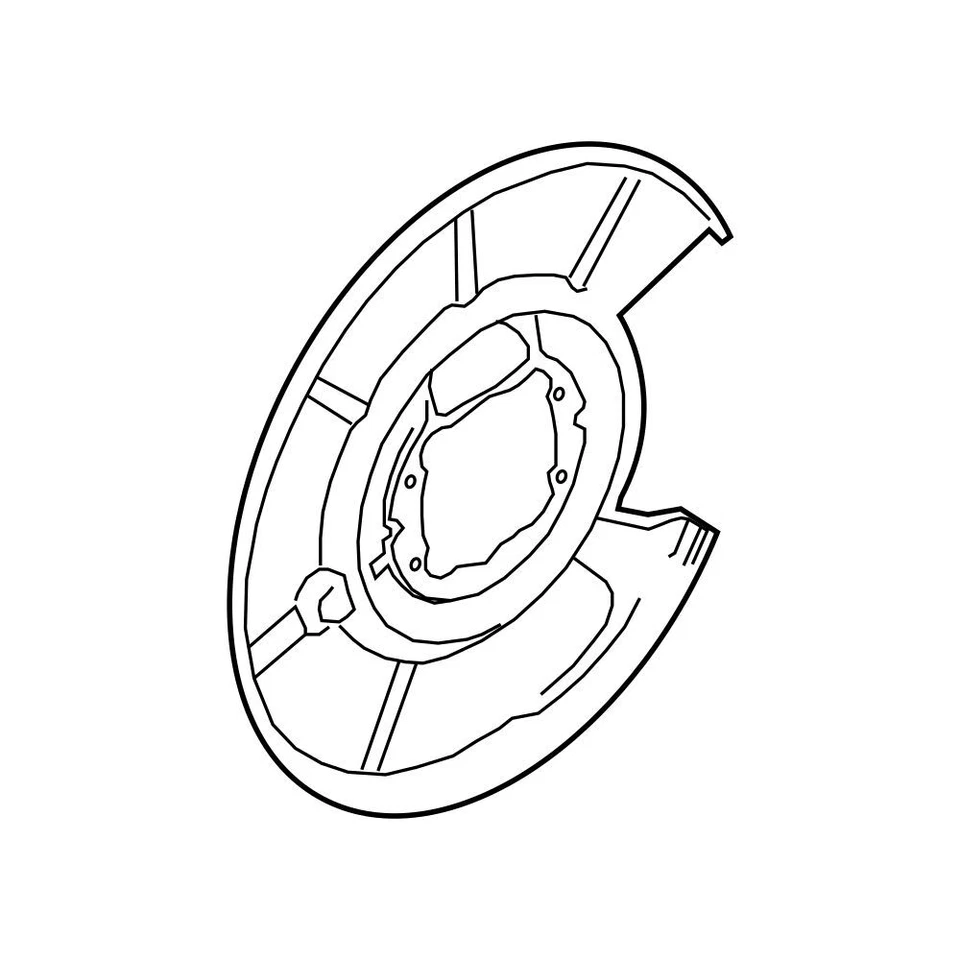 Genuine OEM Rear Driver Left Brake Dust Shield For BMW 640i 640i xDrive 650i - Image 1 of 1