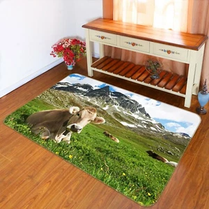 3D Wiese Berg Kuh A530 Tier Spiel Rutschfest Matte Elegant Foto Teppich Amy - Bild 1 von 5