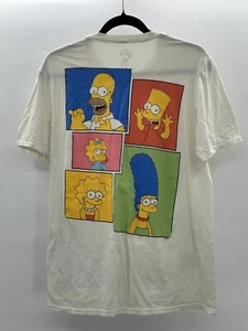 The Simpsons 2 Sided Graphic Tee Size Medium Cotton Family Pictured - Picture 1 of 4