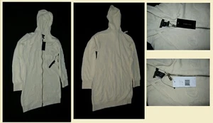 NWT BCBG MAXAZRIA Hoodie BEIGE M Tag 19" Armpit to Armpit 27" Neck to Waist - Picture 1 of 7