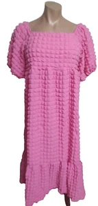 Simply Southern Maxi Pink Cloud Flowing Poly/Spandex Bubble Dress size Small - Picture 1 of 2