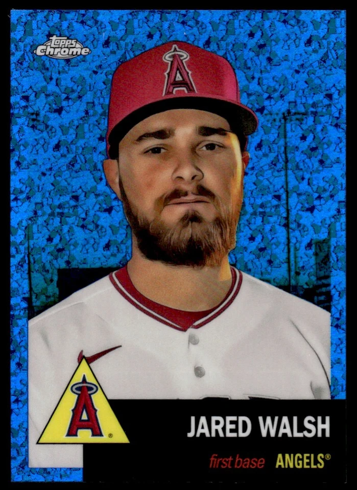 2022 TOPPS CHROME PLATINUM BLUE REFRACTOR Jared Walsh /199 Los Angeles Angels - Image 1 of 2