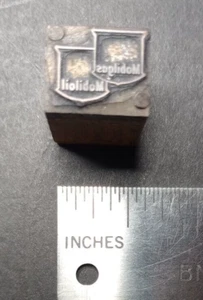 Mobile Gas/ Mobile Oil Vintage Letterpress Printing Block - Picture 1 of 2