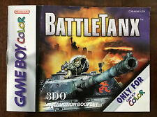BattleTanx - Nintendo GBC Game Boy Color - Manual