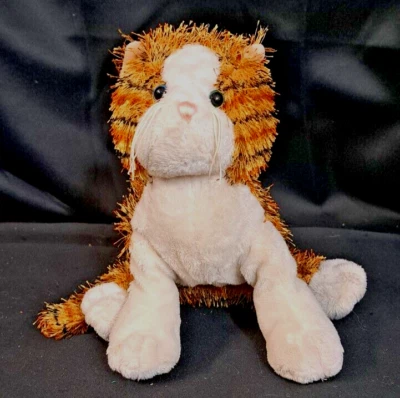 Webkinz Ganz Kitten Plush Animal Tiger Striped 1 Blue Eye 1 Green Eye NO CODE - Image 1 of 4