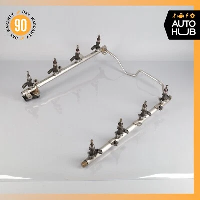 07-15 Mercedes W216 CL63 E63 C63 AMG Motor Inyector Riel con Inyectores OEM Foto 1 de 4