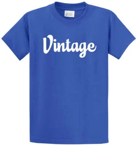 VINTAGE Cotton Printed Tee Shirt Regular and Big and Tall Sizes - Picture 1 of 6