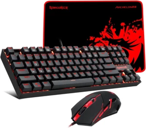 Jugeo De Teclado Y Mouse Gamer Mecanico Para Gaming Multicolor LED Raton Combo - Imagen 1 de 12