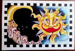 SMILING SUN and SINGING MOON Jamie Hayes NEW ORLEANS limited edition print - Picture 1 of 3