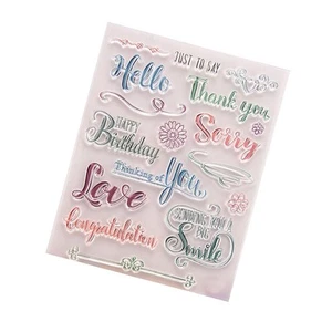 Stamp Word Scrapbooking DIY Craft TPR Decorating - Picture 1 of 5