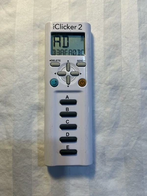 Controlador remoto de respuesta al aula iClicker 2 para estudiantes.  Probado funciona Foto 1 de 4