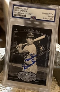 2005 Upper Deck Past Time Duke Snider PSA /DNA Auto Dodgers Great Signed Card! - Picture 1 of 7