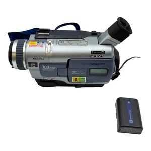 Sony Handycam DCR-TRV330 Zoom Digital Digital 8 Pantalla de Video Tiene Descamación Grieta - Imagen 1 de 16