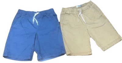 Old Navy Boys  XL (14-16)  Blue/Khaki Pull On Cotton Shorts - Image 1 of 4
