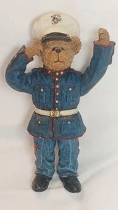 VTG Boyds Bears Crumpletons Marine Bearster Figurine Numbered Edition, Jointed - Picture 1 of 5
