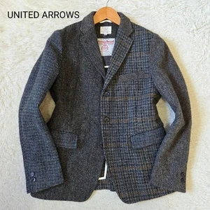 BEAUTY&YOUTH UNITED ARROWS HarrisTweed Crazy Pattern Jacket S - Picture 1 of 11