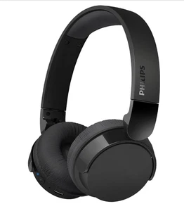 Philips TAH3209 Wireless Bluetooth 5.3 On-Ear Headphones 25H Battery Black - Picture 1 of 3