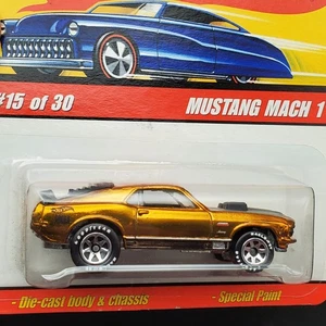 Hot Wheels Ford Mustang Mach 1 Classics Car #15 of 30 Series 2 Gold - Picture 1 of 2