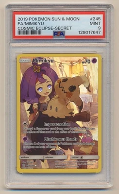 PSA 9 Pokemon Cosmic Eclipse Mimikyu 245/236 MINT Condition! - Image 1 of 2