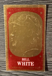 1965 TOPPS GOLDEN EMBOSSED ALL STARS: BILL WHITE, ST. LOUIS CARDINALS - Bild 1 von 2