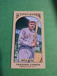 2011 Topps Gypsy Queen - Babe Ruth #338 Mini Red Gypsy Queen Back - Bild 1 von 5