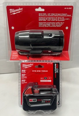 MILWAUKEE 49-16-2967 M18 COMBUSTIBLE 1/2" Alto Par Bota de Impacto con Batería 5.0 - NUEVA Foto 1 de 4