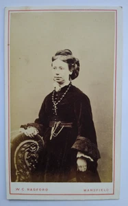 CDV Lady Named Mrs Field Crucifix Necklace Fashion by Radford, Mansfield - Picture 1 of 2