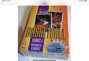 1993-94 Topps NBA Basketball Series 1 Box - Factory Sealed - Picture 1 of 6