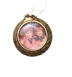Vintage Photograph Locket Pendant Charm Bracelet Gold Plate Jewelry Photo Sears - Picture 1 of 5