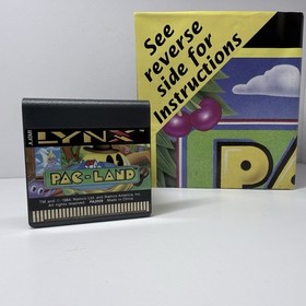 Pac-Land Atari Lynx 1991 Game + Manual Cleaned & Tested Working