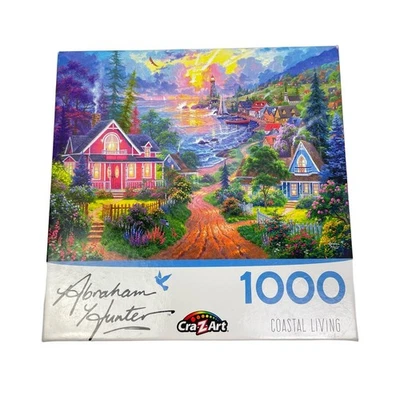 Quebra-cabeça Cra-Z-Art Coastal Living por Abraham Hunter 1000 peças *Completo* - Imagem 1 de 4