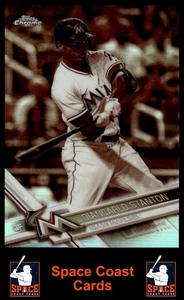 2017 Topps Chrome #155 Giancarlo Stanton refractor sepia - Imagen 1 de 2