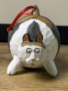 Calico Fat Cat Roly Poly Seasons Midwest Of Cannon Falls Ornament rund süß - Bild 1 von 9