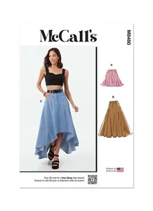 McCall's SEWING PATTERN M8480 Misses' Skirt In 3 Lengths 8-16 Or 18-26 - Picture 1 of 7