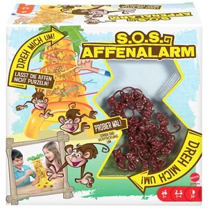 Mattel Games SOS Affenalarm Spiel, Würfelspiel für die Familie, Kinderspiele - Bild 1 von 6
