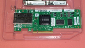 LSI Logic LSI7204EP-LC L3-01120 PCI-E 4GB/s Fiber Channel Dual Port LF - Zdjęcie 1 z 4