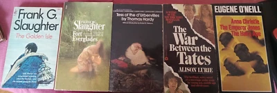 5 pb classic vintage lot Thomas Hardy Frank G Slaughter Eugene O'Neill War Tates Foto 1 de 4