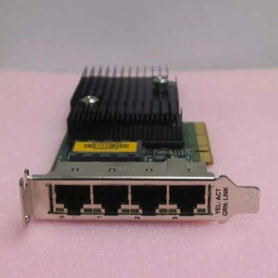 Sun ATLS1QGE Quad Port Gigabit PCI-E Network Adapter NIC Half Height 501-7606-06 - Image 1 of 4