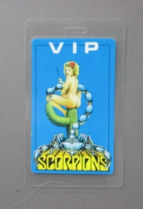 Scorpions backstage pass Laminated Tour AUTHENTIC blue girl VIP ! - Picture 1 of 1