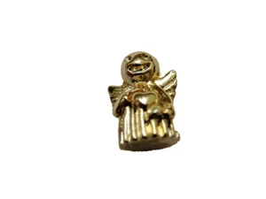 Shiny Gold Plated Angel Bead Charm Fit European Bracelets - Picture 1 of 1