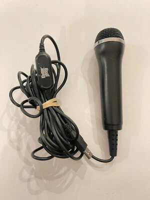 Guitar Hero USB Wired Mic for Wii, PS3, PS2, Xbox 360, PC Black Microphone - Image 1 of 3