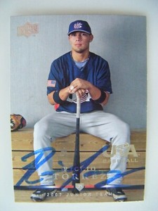 RICCIO TORREZ signed 2008 Upper Deck USA baseball card AUTO Autographed #USJR-13