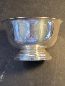 Iraqi Christofle France silver plated bowl, footed 7" wide 4" high - Picture 1 of 6
