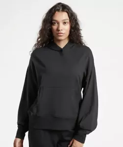 ATHLETA WOMEN'S BLACK LONG SLEEVE BALANCE HOODIE SWEATSHIRT TOP XS Minimalist - Picture 1 of 3