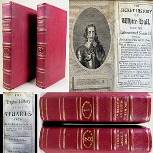 1697 SECRET HISTORY OF WHITE HALL 1ST EDITION 3V ENGLAND STUART KING JAMES QUEEN - Picture 1 of 6