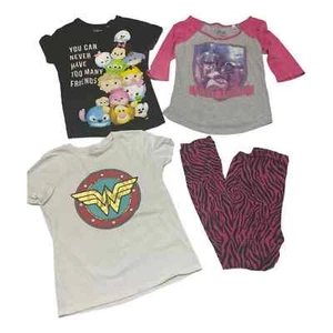 Disney DC Toonimals Star Wars Mixed Girls Lot Leggings T-Shirts Large - Picture 1 of 12